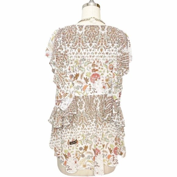 Matilda Jane Top Rustic Floral Boho Fly By Blouse XS - Picture 6 of 9
